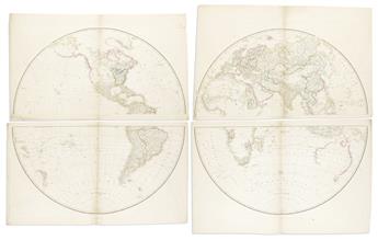 (WORLD.) Aaron Arrowsmith. Map of the World on a Globular Projection,                                                                            